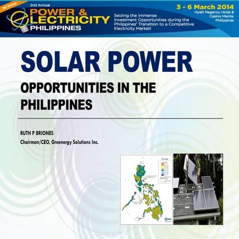 March 5   solar energy investment opportunities in the philippines ruth p bri...