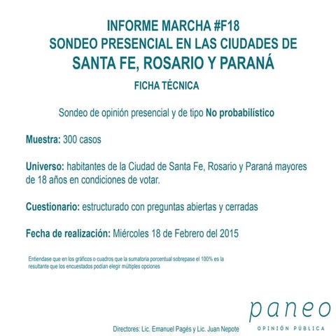 Encuesta Marcha #F18