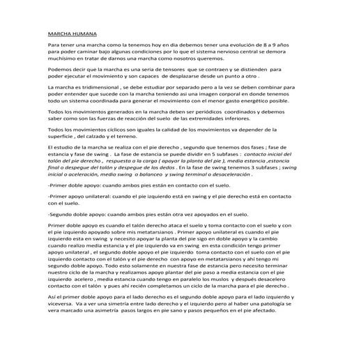 Marcha humana