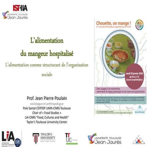 L'alimentation du mangeur hospitalisé 