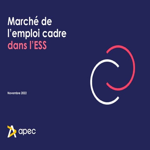 Etude Apec - Marché de l'emploi cadre dans l'ESS, novembre 2022