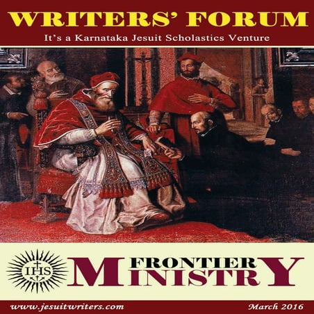 KSJ Writers' Forum - March 2016 Frontier Ministries  