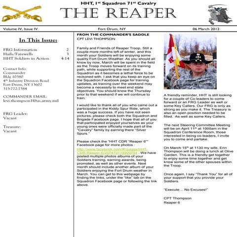 1st Engineer Battalion November Newsletter | PDF