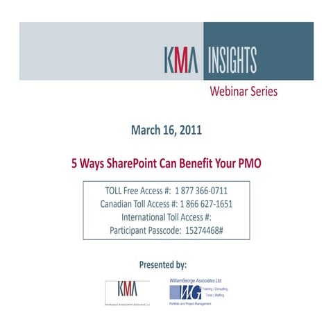 5 Ways SharePoint will Benefit your PMO