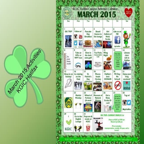 KGIC Halifax- March 2015 Activities