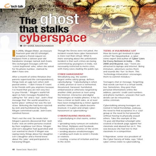 Cyberstalking dangers