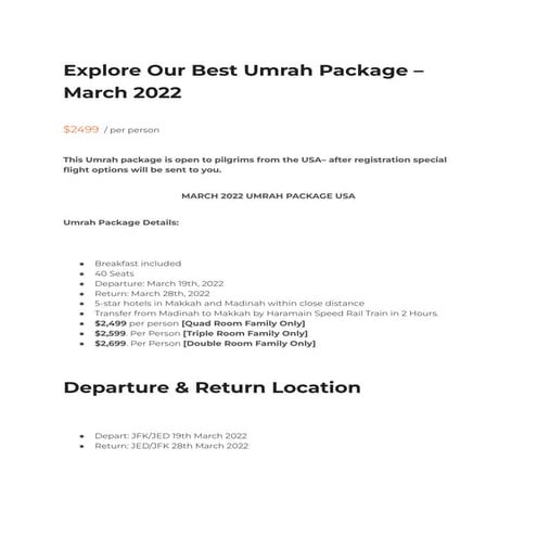 Hajj and umrah 2021 checklist | PDF