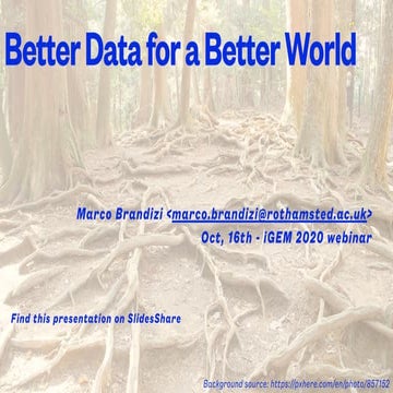 Better Data for a Better World