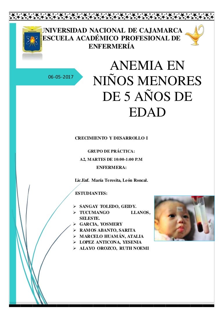 caso clinico de anemia ferropenica en niños pdf caso clinico de anemia ferropenica en niños pdf