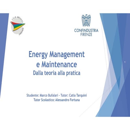 Energy management e mantenance