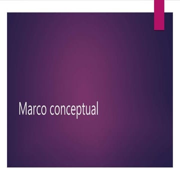 Marco conceptual