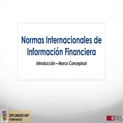 Marco conceptual niif