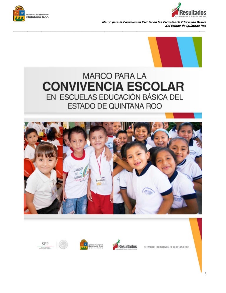 Marco para la convivencia escolar en escuelas de educación básica de