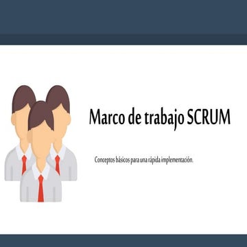 Marco de trabajo scrum