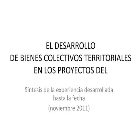 3er Taller DEL, Córdoba 2011. Governanza. Marco Dini. 