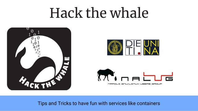 Hack the whale
