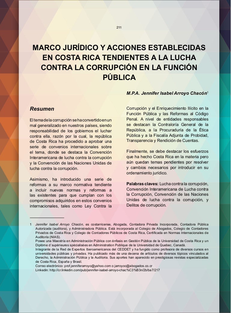 Marco Juridico Y Acciones Establecidas Tendientes A La Lucha Contra L