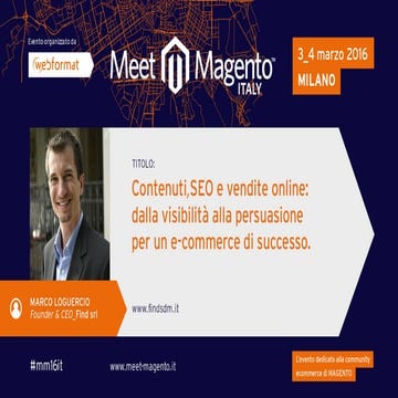 Contenuti, SEO e vendite online: dalla visibilità alla persuasione nell'e-com...