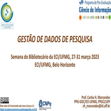Marcondes - Curadoria de dados de Pesquisa, Semana do Bibliotecário ECI-UFMG 2023.pdf
