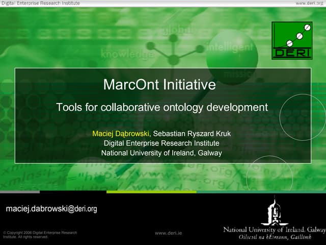 MarcOnt Initiative - Protege meeting