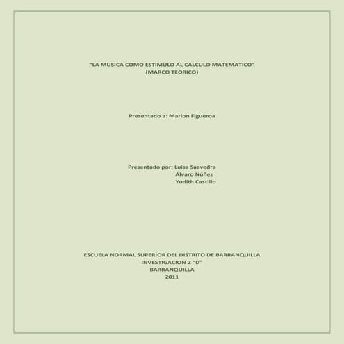 Marco Teórico investigacion