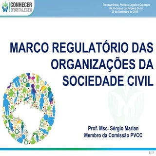 Marco regulatório das organizações ...