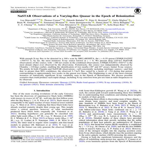 NuSTAR Observations of a Varying-flux Quasar in the Epoch of Reionization