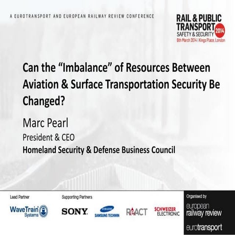 Marc Pearl, President & CEO, Homeland Security & Defense Business Council