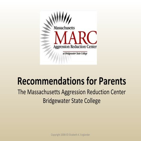 Marc Recommendations For Parents