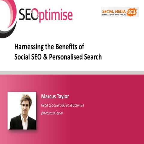 Social Search & Social SEO for Marketing - Marcus Taylors, SEOptimise