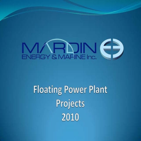 Floating Power Plant | PPTX