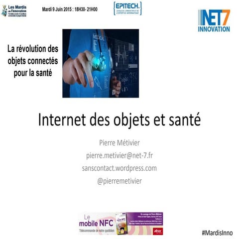 Internet des objets et santé aux Mardis de l'Innovation
