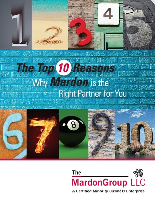 Mardon 10 reasons brochure