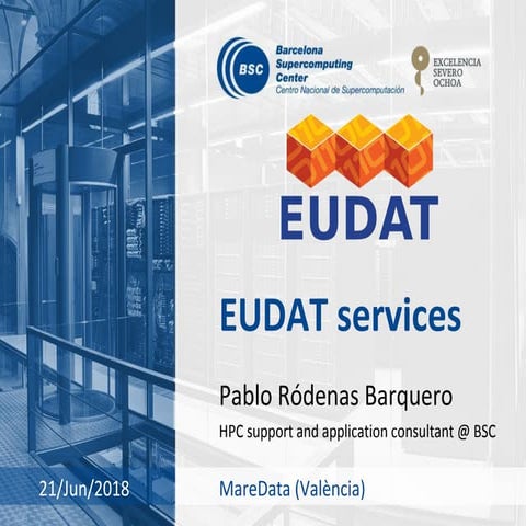 Maredata. Taller EUDAT