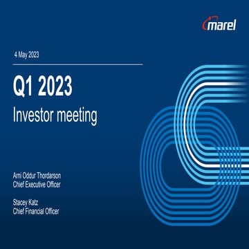 Marel Q1 2023 Investor Presentation