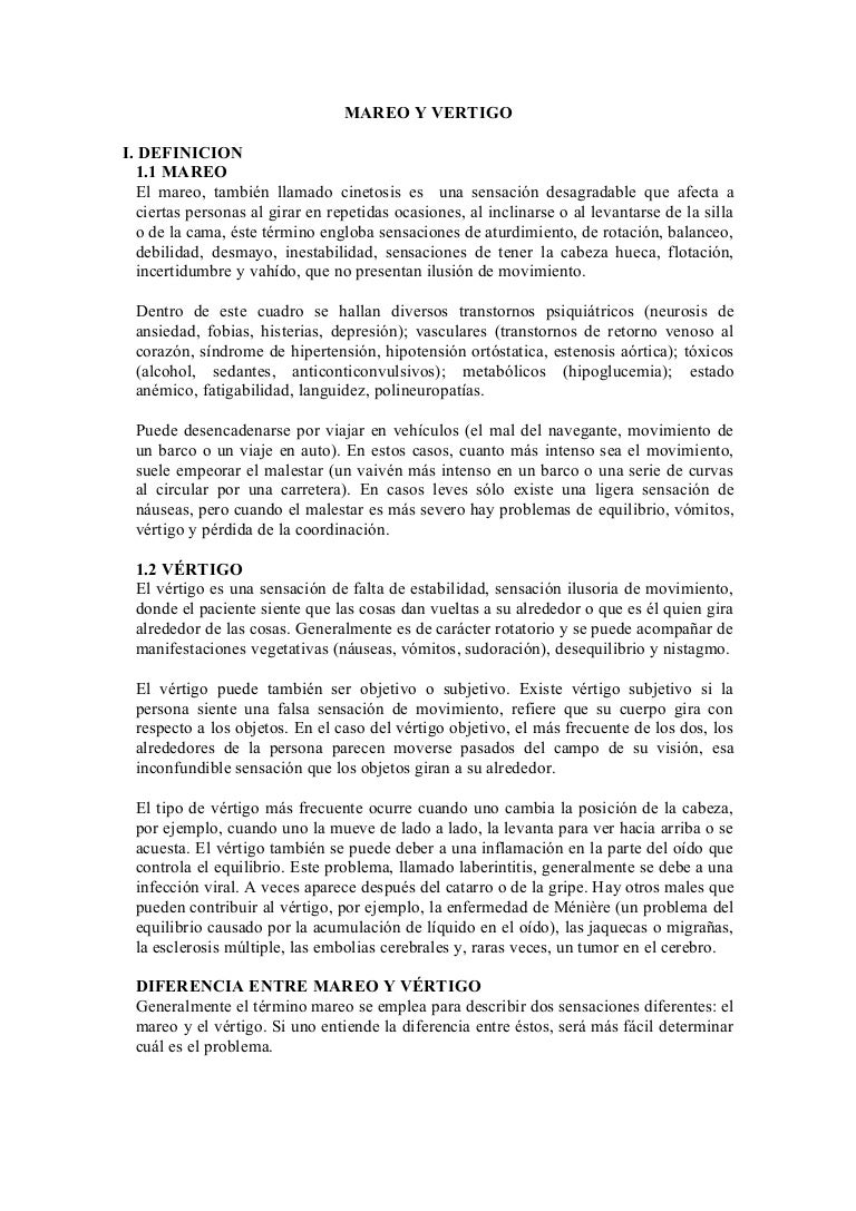 Sensación de vértigo en la parte posterior de la cabeza