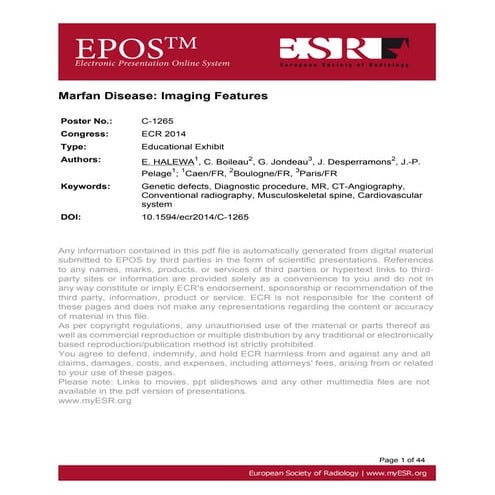 Marfans ecr