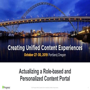 Actualizing a Role-based and Personalized Documentation Portal | Margaret Col...