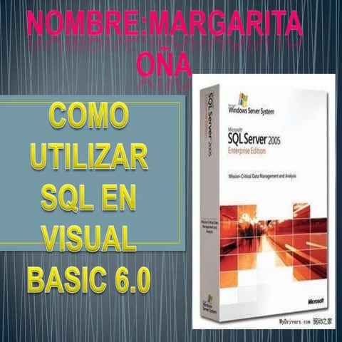 Como utilizar sql en visual basic 6 | PPTX