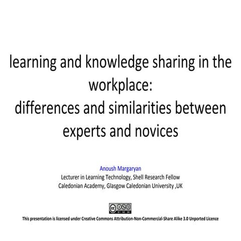 learning and knowledge sharing in the workplace
