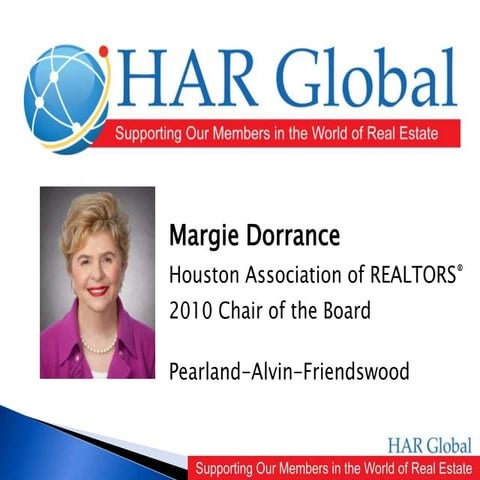HAR Chair Margie Dorrance Speaks to Pearland-Alvin-Friendswood Networking Group