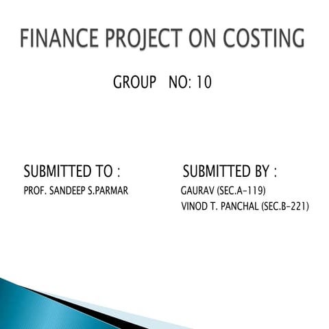 Marginal cost & cost sheet ppt  1