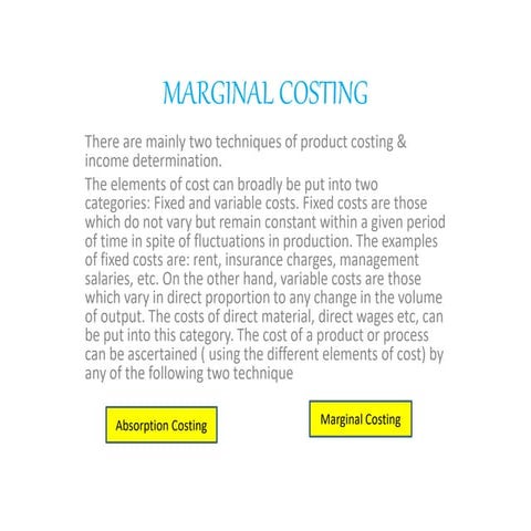 MARGINAL COSTING -pptx