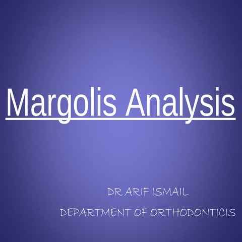 Margolis analysis