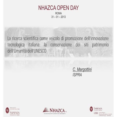 C. Margottini - NHAZCA Open Day 