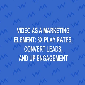 One Squared Presentation: Margot Da Cunha - Video as a Marketing Element