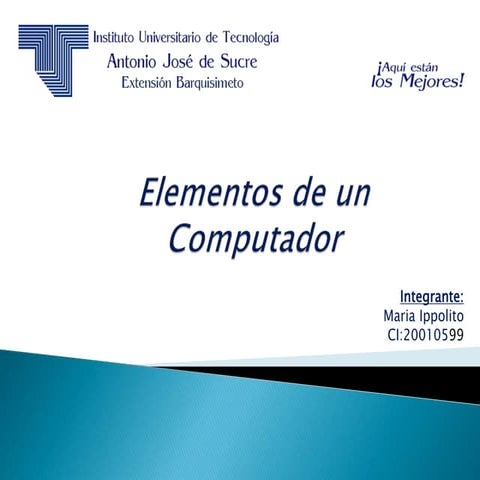 Elementos de un Computador 