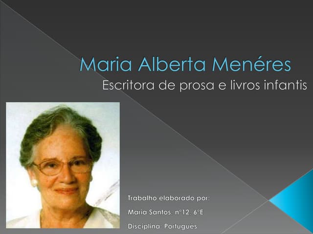 Maria alberta menéres