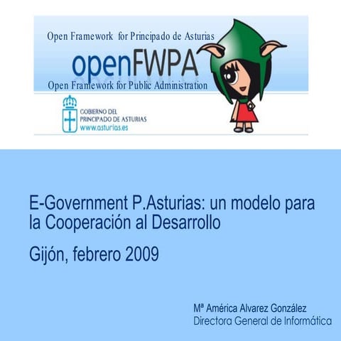 M América Álvarez gonzáles - Open FWPA, las TIC en la Administración