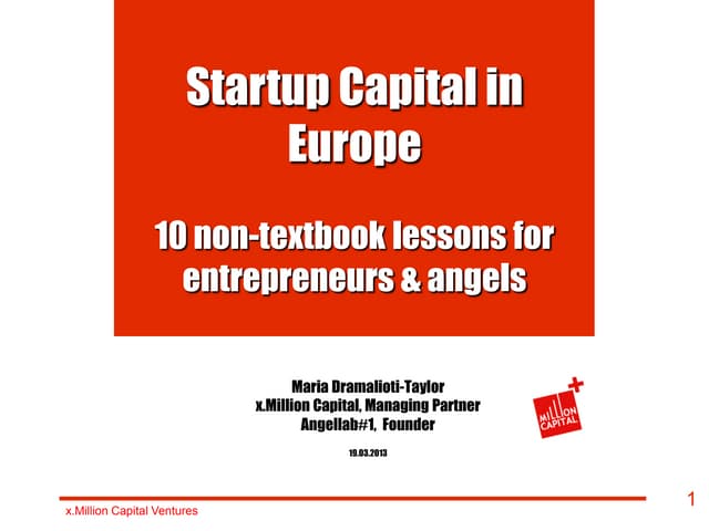 Maria Dramalioti-Taylor's Rules for Entrenpreneurs